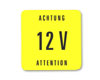 12 Volt Fuse Cover Sticker