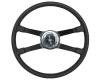 Steering Wheel, Leather Wrapped, VDM 400mm, 911/912