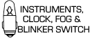 Instruments, Clock, Fog & Blinker Switches
