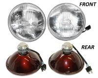 stave Banyan Størrelse NLA Limited : Round 7-Inch H4 LED Headlights, 6 or 12-Volt Version, Pair