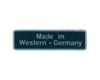 "Made in Western Germany" Sticker