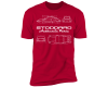 Red, Stoddard Authentic Parts T-Shirt, 911 Design