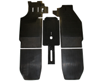 Rubber Floor Mat Set, Front, Rear and Tunnel, 911/912