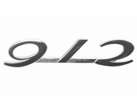 Angled Silver Decklid Emblem, 912