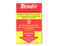 Bendix Fuel Pump Sticker