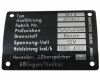 Eberspacher Gas Data Plate