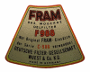 Fram Filter Decal