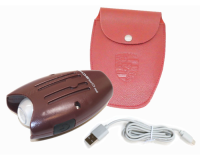 Porsche Classic LED Hand Lamp in Red Leather Pouch